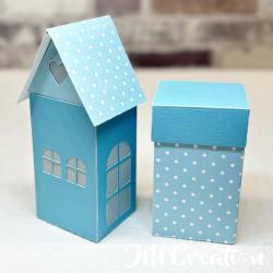 Haus-Box - Stanzschablone